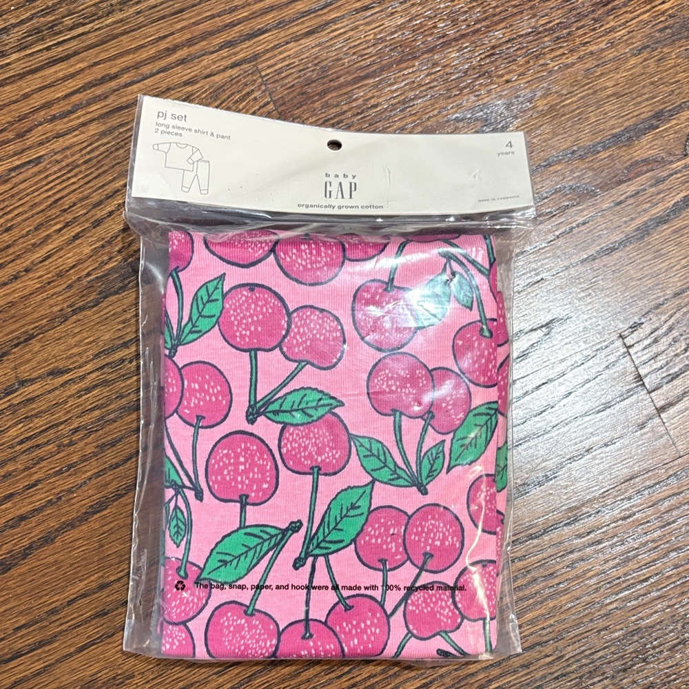 GAP Kids Pink Cherry Pajama Set